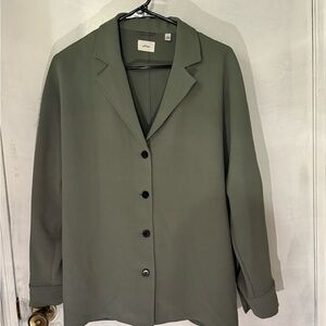 Aritzia Olive Blazer Jacket
